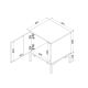 4. MERCI bedside table 2 pcs 44x40x52.5 black/artisan oak