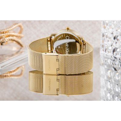 7. CALVIN KLEIN Iconic Mesh Women's Watch 25200034 + BOX