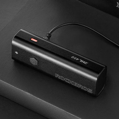 11. Rockbros 24310006001 Front Bike Light 400 lm + Micro USB Cable - USB-A - Black