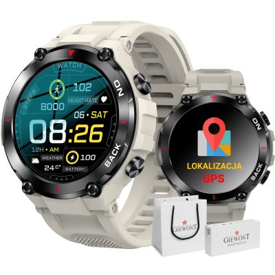 GIEWONT Pionier GPS GW460-3 smartwatch - Light Stone