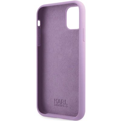 7. Karl Lagerfeld KLHCN61SKSVGU iPhone 11 / Xr 6.1" purple/purple hardcase Silicone Signature