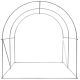 27. GREENHOUSE GARDEN TUNNEL 200x200x200CM PE STRUCTURE WHITE STEEL