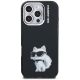 3. Karl Lagerfeld IML Aquarelle Choupette & Logo iPhone 16 Pro Case - Black