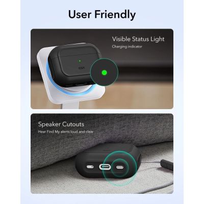 8. ESR Orbit HaloLock MagSafe case for AirPods Pro 3 - black