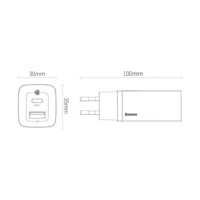 13. Baseus GaN2 Lite fast charger 65W USB / USB Type C Quick Charge 3.0 Power Delivery (gallium nitride) black (CCGAN2L-B01)