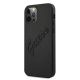 2. Guess Saffiano Vintage Script Case for iPhone 12 Pro Max 6.7" - Black