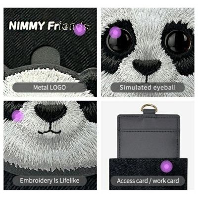 4. Nimmy Big Eyed Pet 2.0 Cat Wallet Card Holder - Black