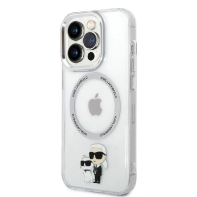 2. Karl Lagerfeld Iconic Karl&Choupette MagSafe case for iPhone 14 Pro - transparent