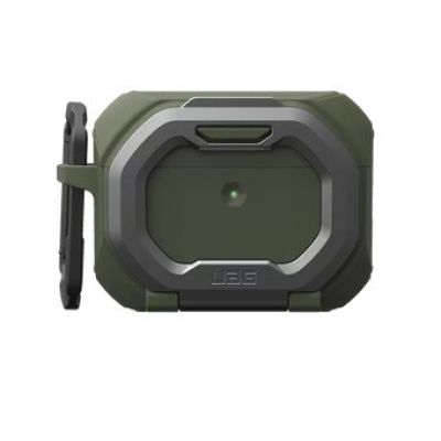 7. UAG Monarch – Protective Case for AirPods Pro 3 (olive/silver)