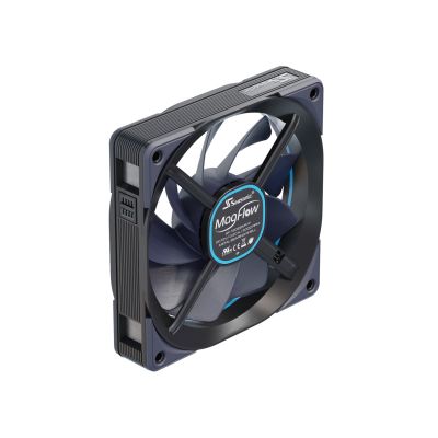 3. Computer case with a set of 3 12 cm black fans