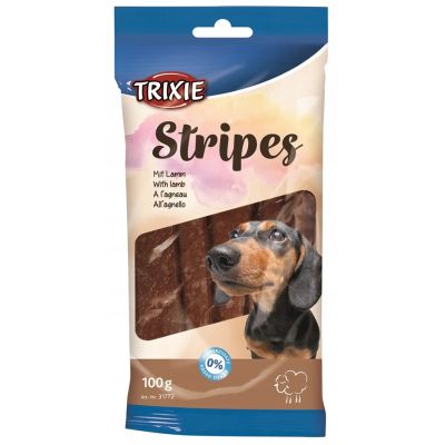 TRIXIE Stripes Lamb strips - dog treat - 100 g