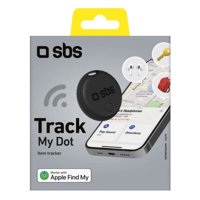 2. SBS Track My Circle Locator Compatible with Apple Find My - Black
