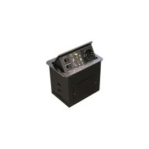 Equipment: CEE7/7 90° table socket -> 2xRJ45/HDMI/AUX/USB2.0/VGA