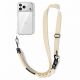 4. Tech-Protect C9S Rope Crossbody Phone Lanyard - Beige