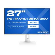 JAPANNEXT 68.5 cm JN-IPS270UHD60F-C65W-HSP-W HDMI/DP UHD monitor