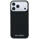 3. Karl Lagerfeld Grained Elongated Logo MagSafe Case for iPhone 17 Pro Max / 18 Pro Max - Black