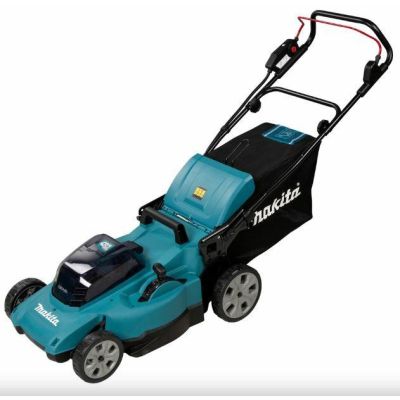 2. MAKITA. LAWNMOWER 2x18V DLM481CT2 WITH DRIVE 48cm 2x5.0Ah