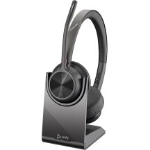 POLY Voyager 4320 USB-C Headset with BT700 Adapter and Charging Dock