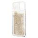 9. Guess GUHCP13SLGPEGO iPhone 13 mini 5.4" gold/gold hardcase Peony Liquid Glitter