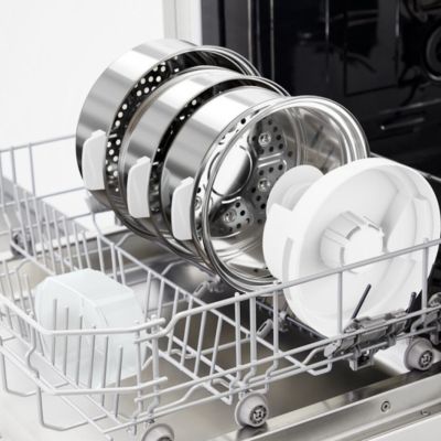 7. Tefal Convenient Series Deluxe VC502D 3-Basket Steamer, 900W Stainless Steel, White