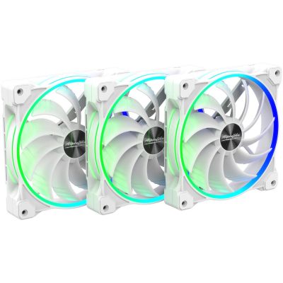 11. Alpenföhn Wing Boost 3 ARGB 140mm High Speed - white fan, 3 pcs.