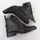16. Jezzi W JEZ412C insulated flat ankle boots, brown