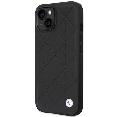 2. Case BMW BMHCP14S22RQDK iPhone 14 6.1" black/black Leather Quilted