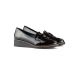 6. Women's patent leather wedge shoes, black 24-58266B