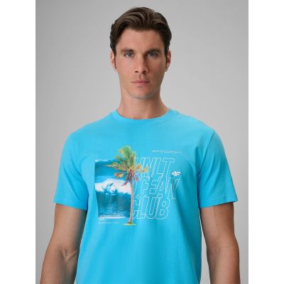 4. Men's regular printed T-shirt 4F 4FRSS26TTSHM4303-33S