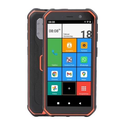 7. Olympia TREK Phone 14cm (5.5") Dual SIM Android 10.0 4G USB Type-C 3GB 32GB 5000mAh - Orange