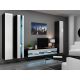 6. TV cabinet VIGO NEW '140' 30/140/40 black/white flat
