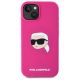 3. Karl Lagerfeld KLHMP15SSKHPPLF iPhone 15 6.1" fuchsia/fuschia hardcase Silicone Karl Head Print MagSafe