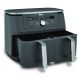 5. Ninja DZ400EU Deep Fryer Double 9.5L Autonomous 2470W Hot Air Fryer Gray