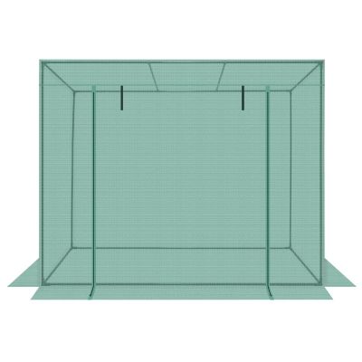 38. GREENHOUSE FOR TOMATOES AND CUCUMBERS 200x77x168-150CM PE GREEN