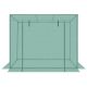 38. GREENHOUSE FOR TOMATOES AND CUCUMBERS 200x77x168-150CM PE GREEN
