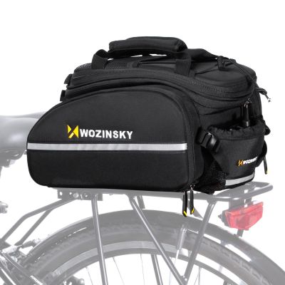 22. Wozinsky large bike rack bag 35l + rain cover black (WBB19BK)