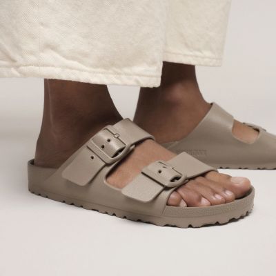 3. Birkenstock women's ARIZONA EVA 1030466 GRAY TAUPE flip-flops (narrow width)