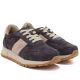 8. Women's leather shoes, sneakers, brown, Potocki 40354
