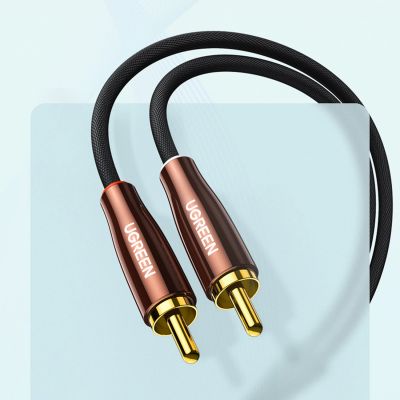 10. Ugreen cable audio cable 3.5 mm mini jack (male) - 2RCA (male) 2m copper (AV170)