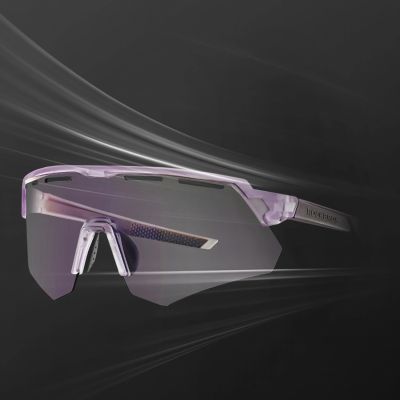 5. Rockbros Polarized Cycling Glasses with UV Protection and Corrective Insert - Purple