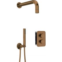 Concealed shower set with thermostatic BOX