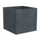 Scheurich C-Cube 240 Outdoor Potted Planter Freestanding Plastic Black