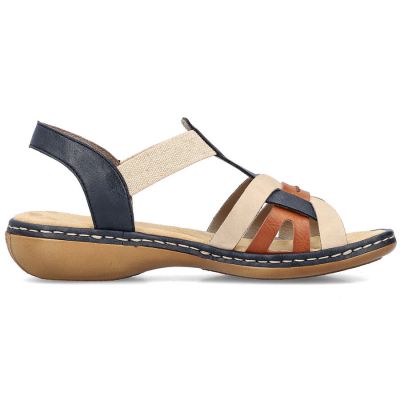 26. Comfortable Rieker W RKR662 multicolor sandals