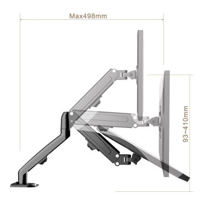 8. MACLEAN MONITOR MOUNT BLACK MC-860N