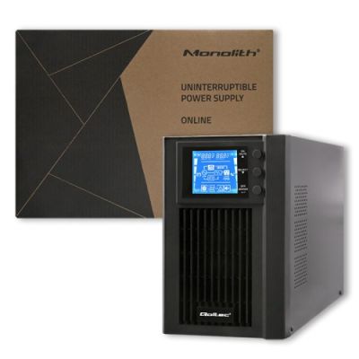 10. Qoltec 53042 UPS Double Conversion (Online) 1 kVA 800 W 2 x Mains Socket
