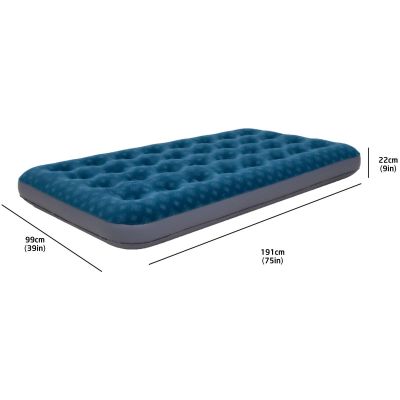 4. FLOCKED MATTRESS FOR ONE PERSON WITH 3D PRINT 191x73x22CM 24501