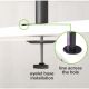 26. TECHLY VERTICAL DESK STAND FOR 2 MONITORS 13-27" LCD 10KG