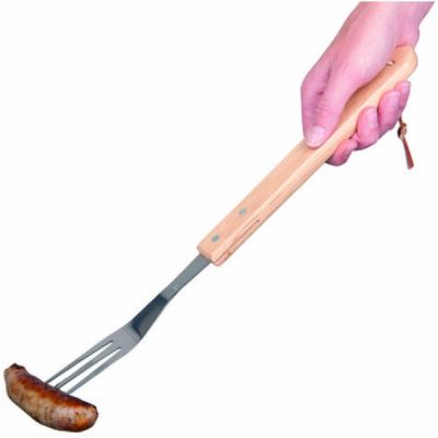 8. BBQ FORK 46CM WITH WOODEN HANDLE