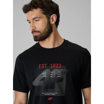 5. Men's regular printed T-shirt 4F 4FRSS26TTSHM4039-20S