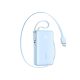 Joyroom JR-PR2L 10000mAh 35W Power Bank with Built-in Retractable USB-C Cable and USB-C Lanyard Cable - Blue